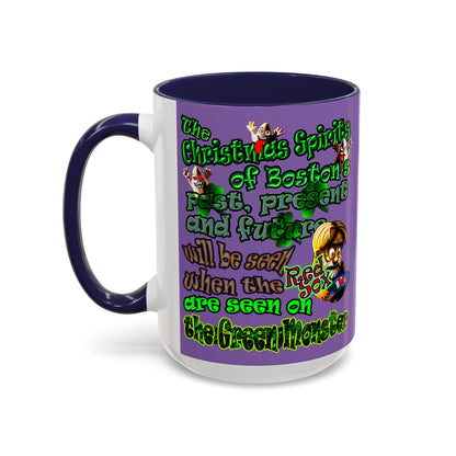 christmas spirits of boston - Accent Mug (light purple)