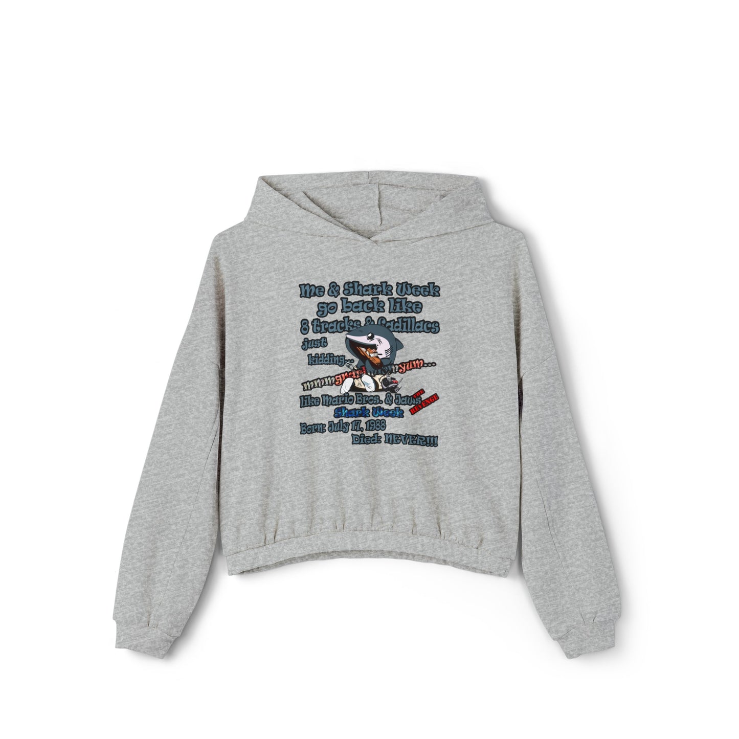shark week - Women's Cinched Bottom Hoodie