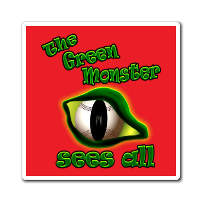green monster - Magnets - (red)