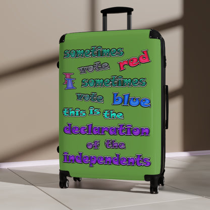 declaration of the independents - Suitcase (green)