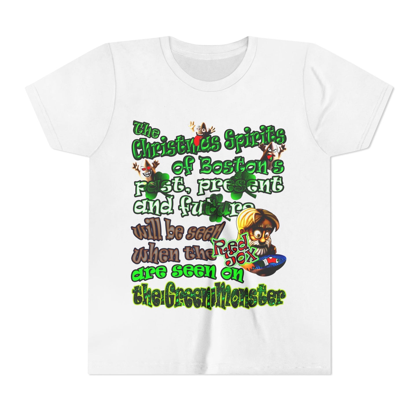 christmas spirits of boston - Youth Short Sleeve Tee