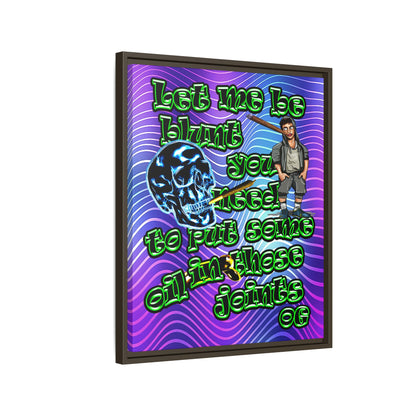 og - framed canvas art (purple wave)