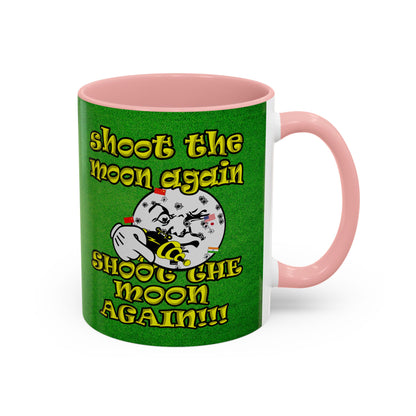 shoot the moon again - Accent Mug (green turf)