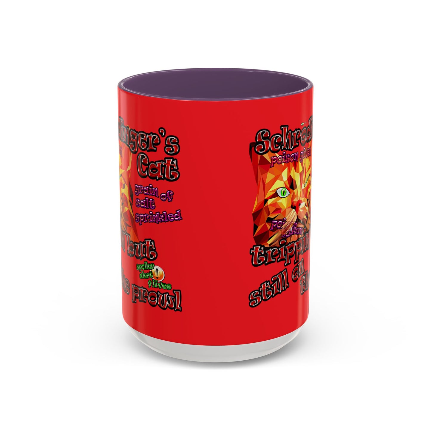 schrodinger's cat - Accent Mug (red)