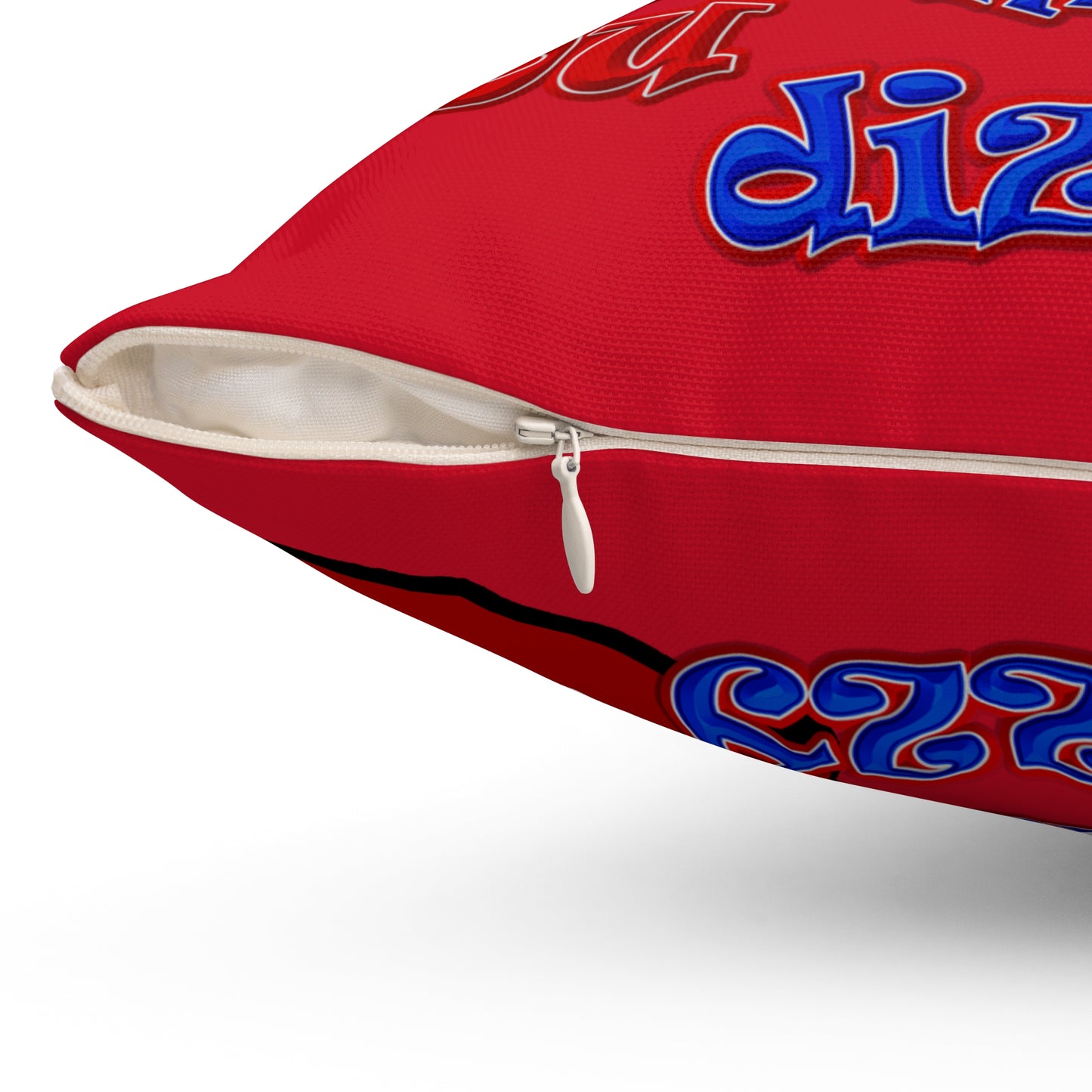 santa's shoes - Spun Polyester Square Pillow - (dark red)
