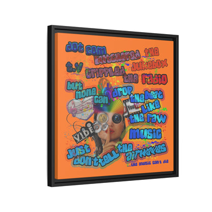 drop the beat - framed canvas art (crusta)