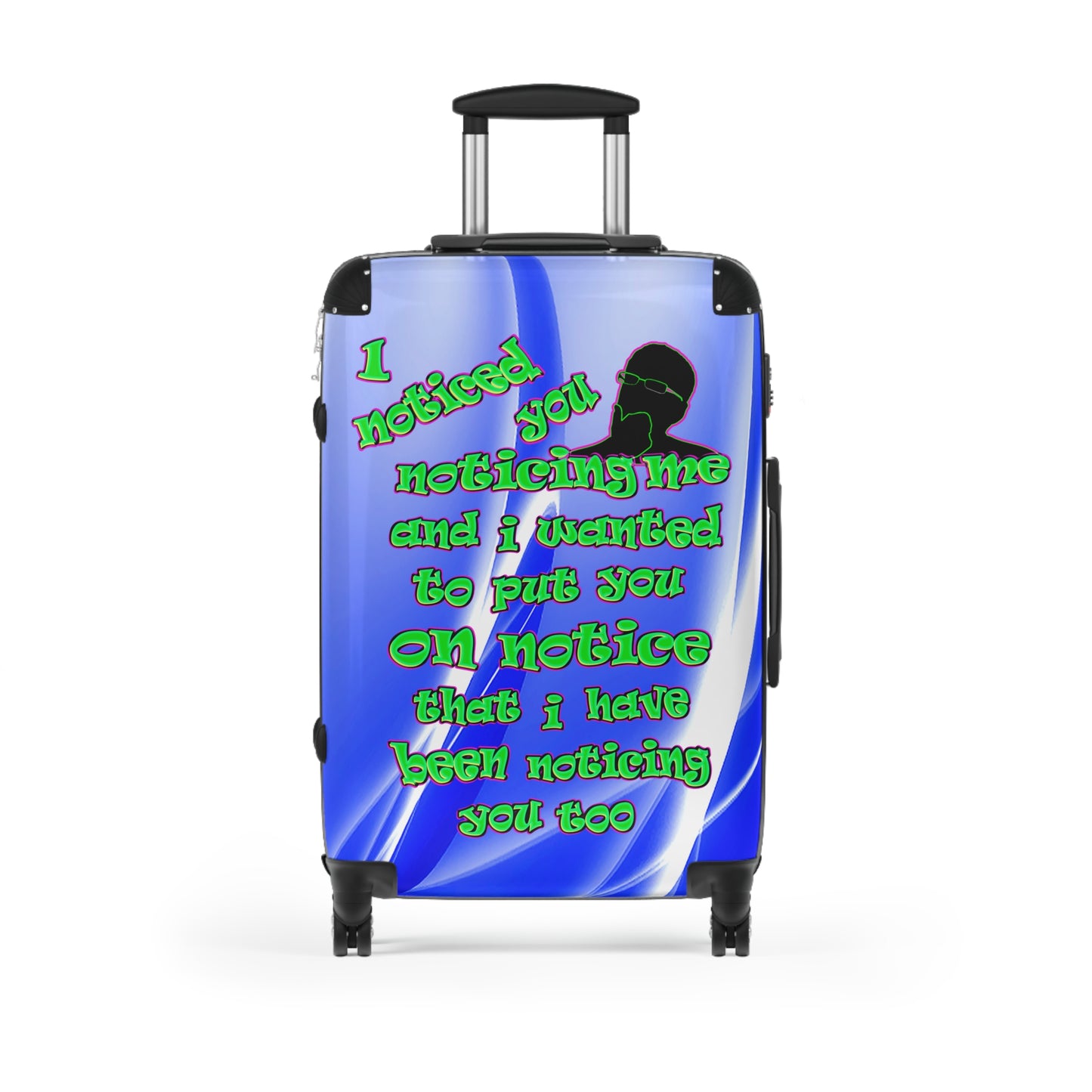 noticed you noticing - Suitcase (blue-white wave)