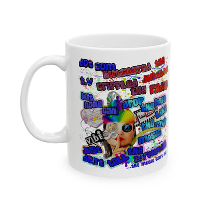 drop the beat - White Mug