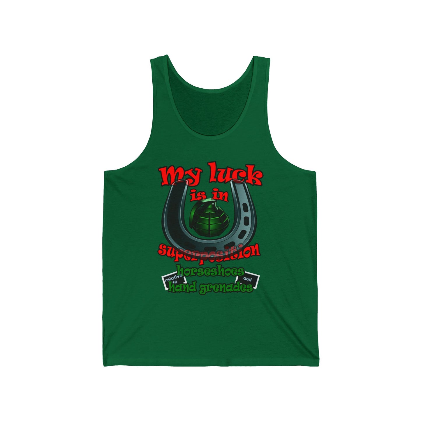 my luck - Unisex Jersey Tank