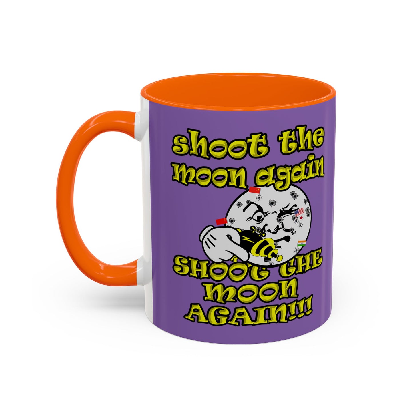 shoot the moon again - Accent Mug (light purple)