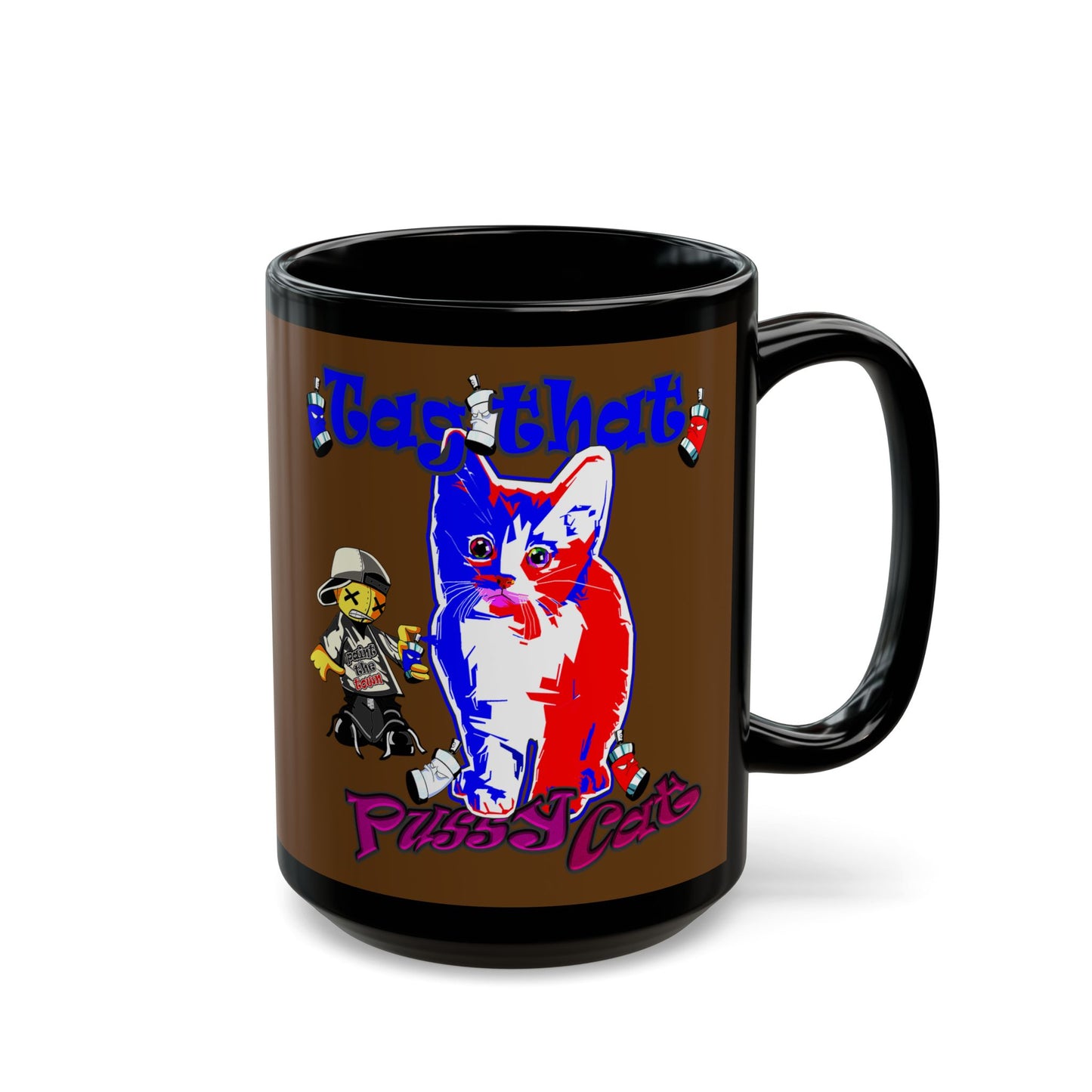 tag that - Black Mug (brown)