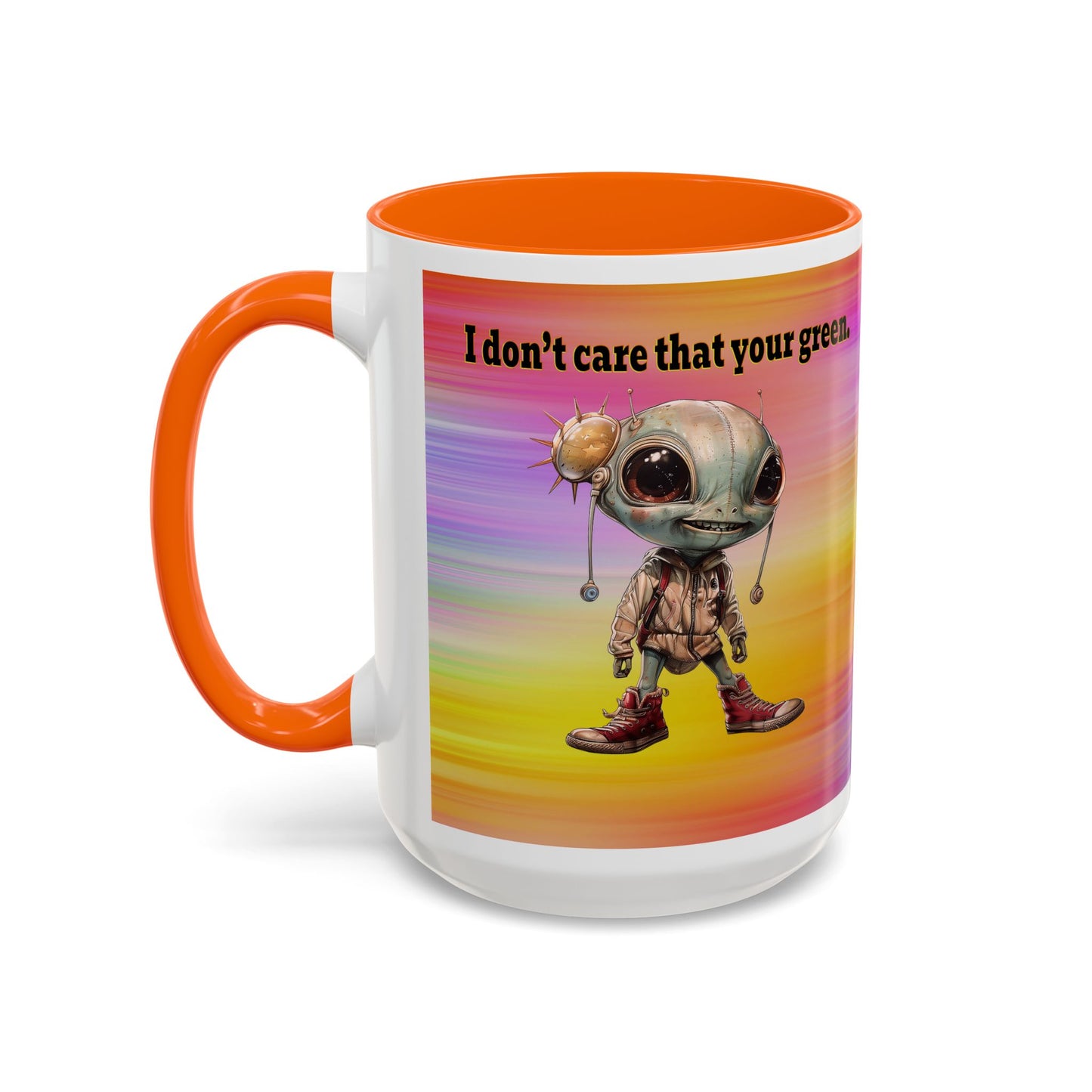 I don't care that your grey - Accent Mug (color blur)