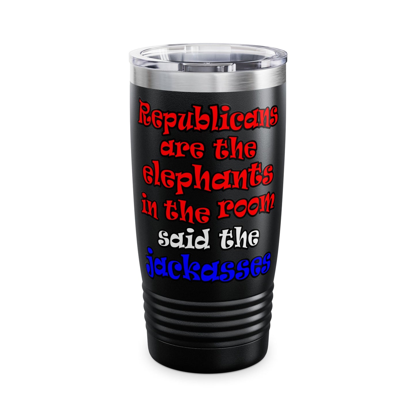 donkeys and elephants - Ringneck Tumbler, 20oz