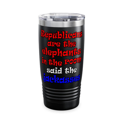 donkeys and elephants - Ringneck Tumbler, 20oz