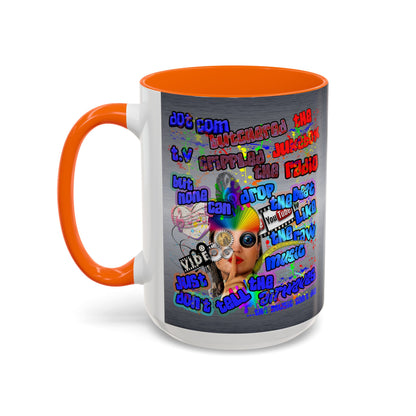 drop the beat - Accent Mug (brushed nickel)