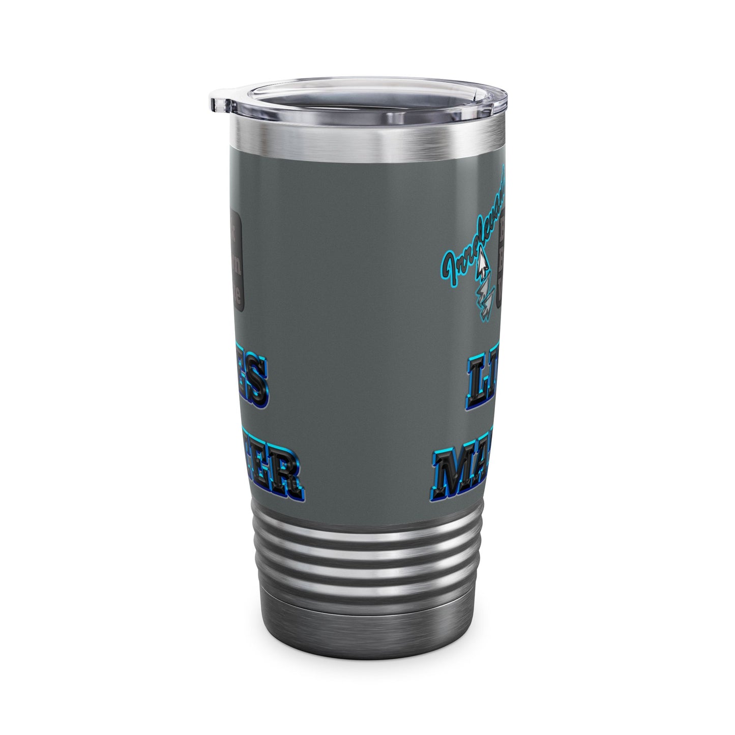 irrelevant - Ringneck Tumbler, 20oz (dark grey)