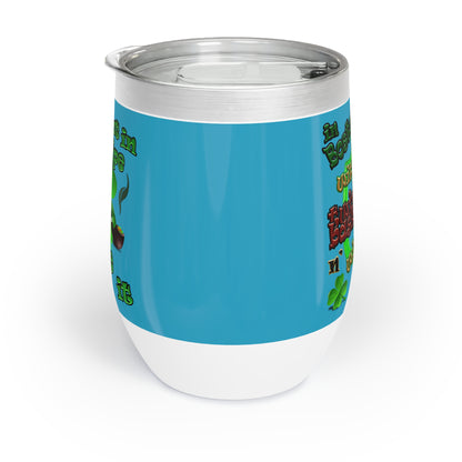 celtics logo - Chill Wine Tumbler (turquoise)