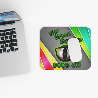 green monster - Mouse Pad (Rectangle) (rainbow split)