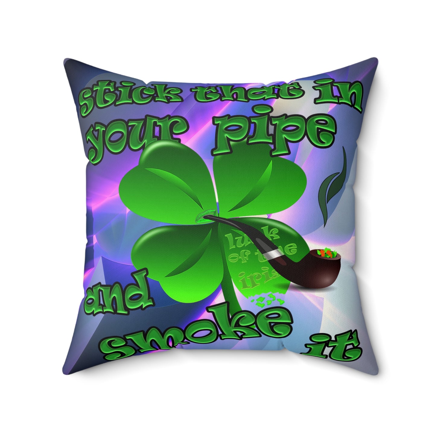 celtics logo - Faux Suede Square Pillow - (grey-pink wave)