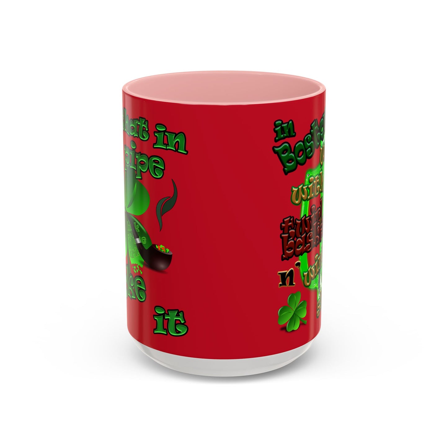 celtics logo - Accent Mug (dark red)