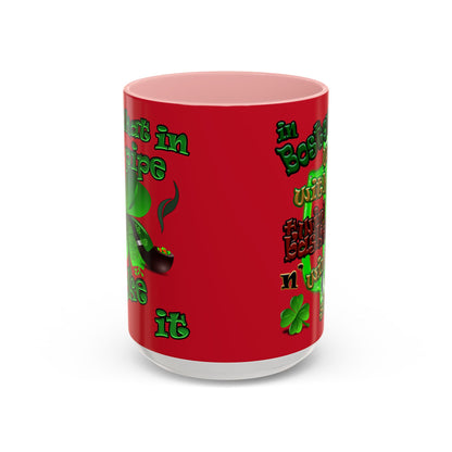 celtics logo - Accent Mug (dark red)