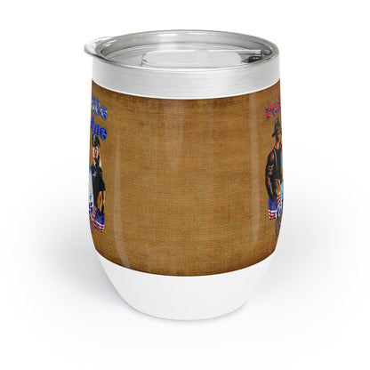 rw&b lives matter - Chill Wine Tumbler (brown papyrus)