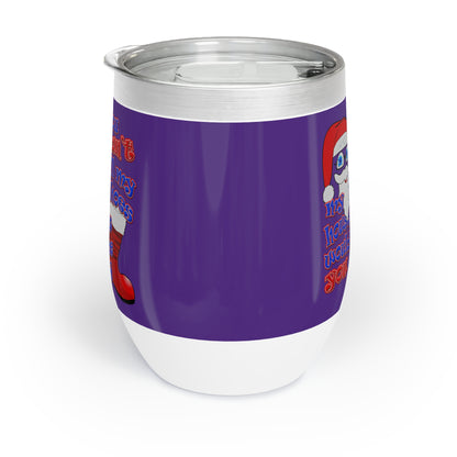 santa's shoes - Chill Wine Tumbler (purple)
