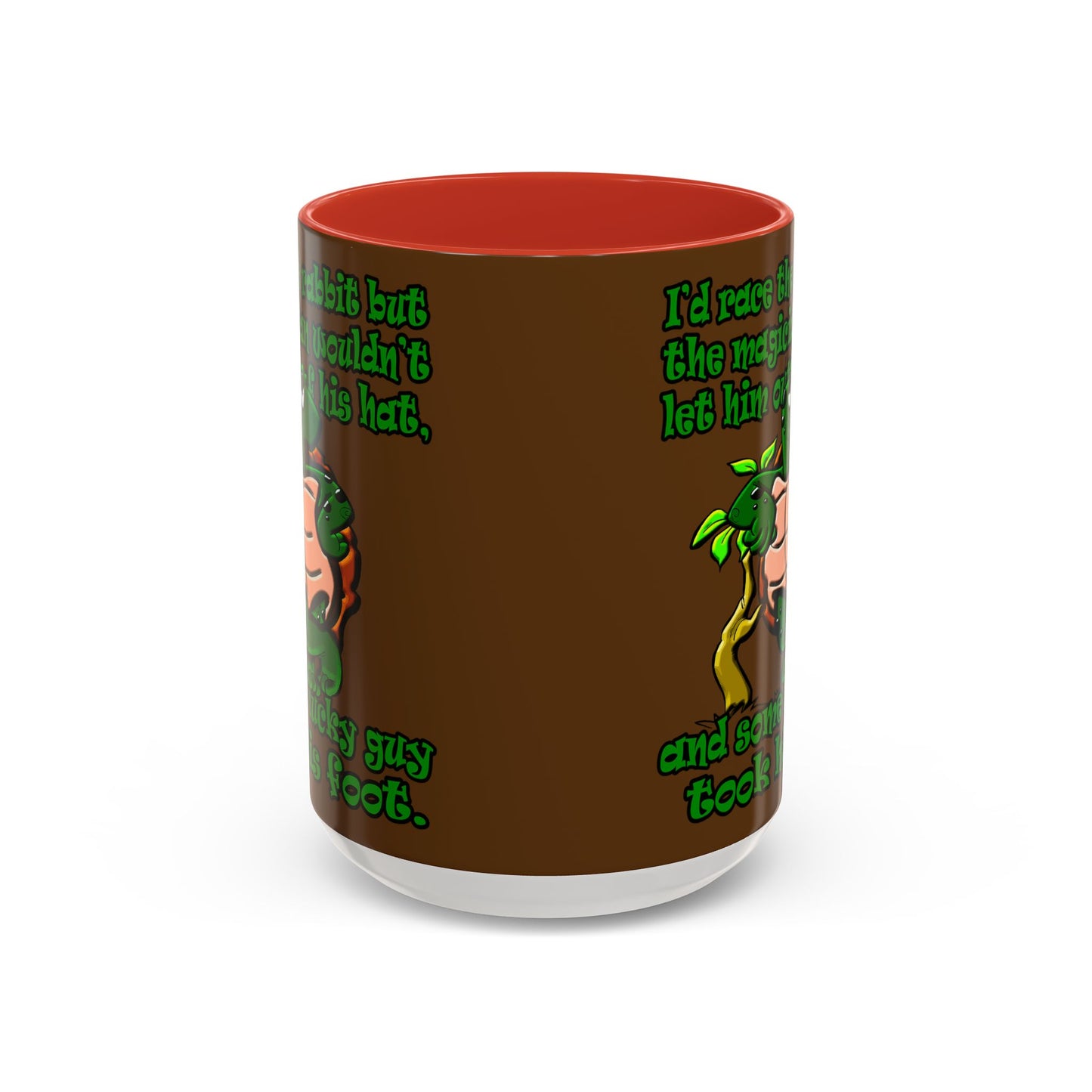 turtle race - Accent Mug (brown)