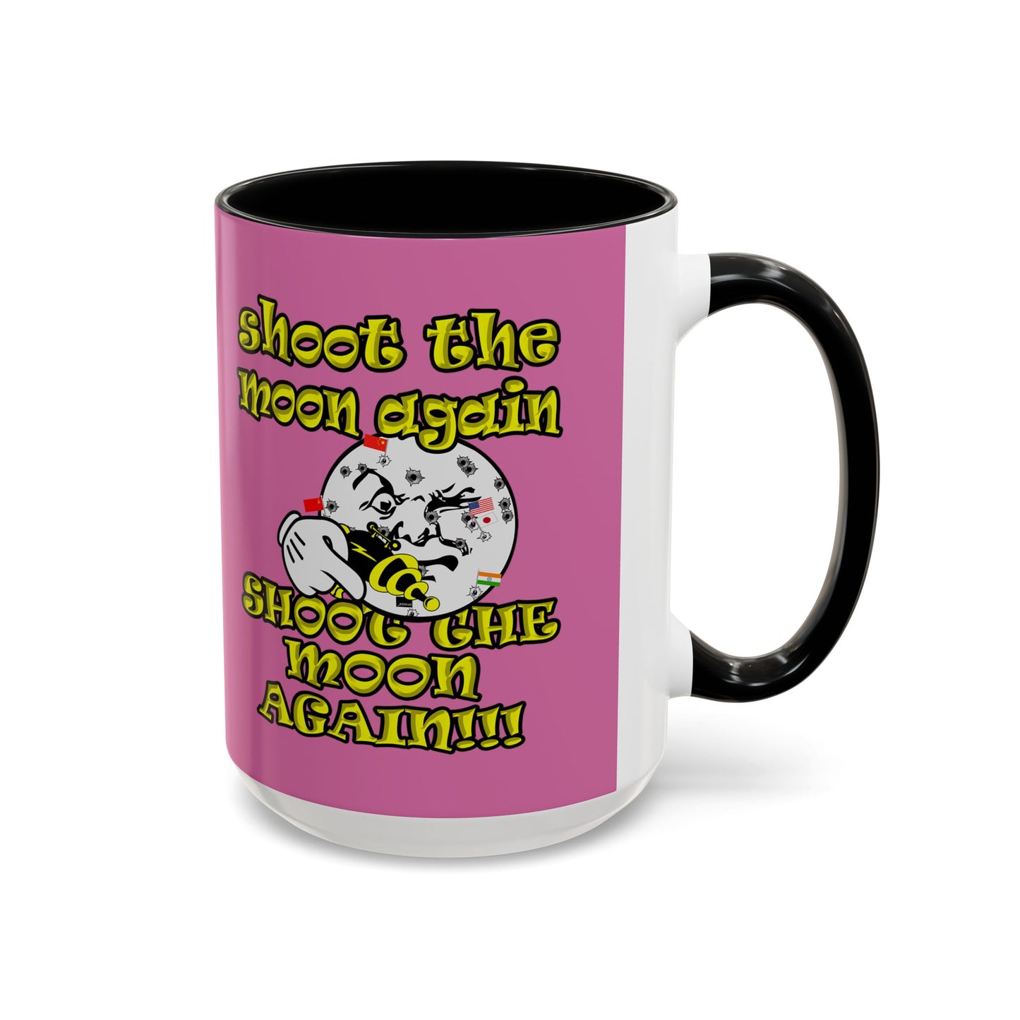 shoot the moon again - Accent Mug (light pink)