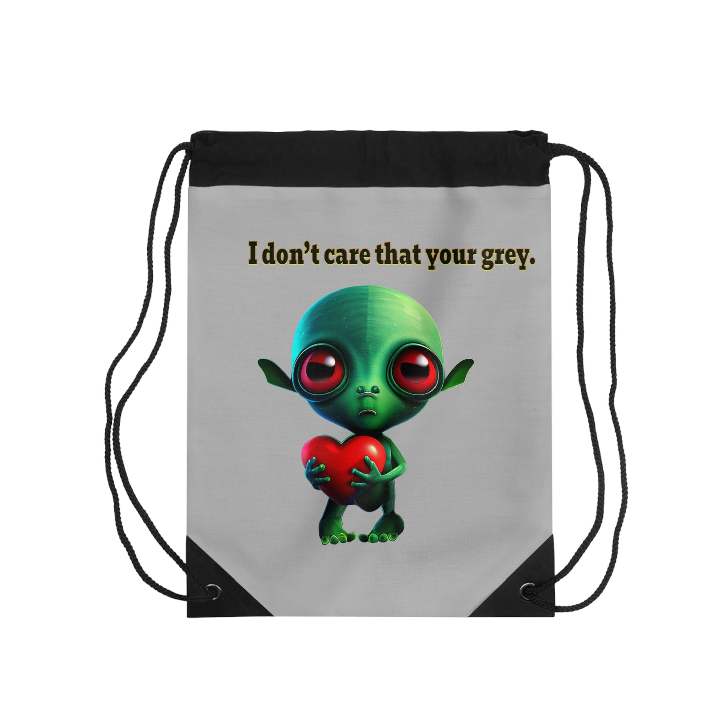 I don't care that your grey - Drawstring Bag (light grey)