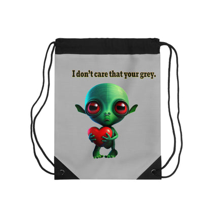 I don't care that your grey - Drawstring Bag (light grey)