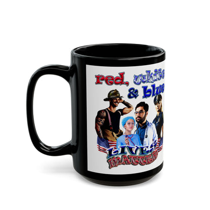rw&b lives matter - Black Mug (white)