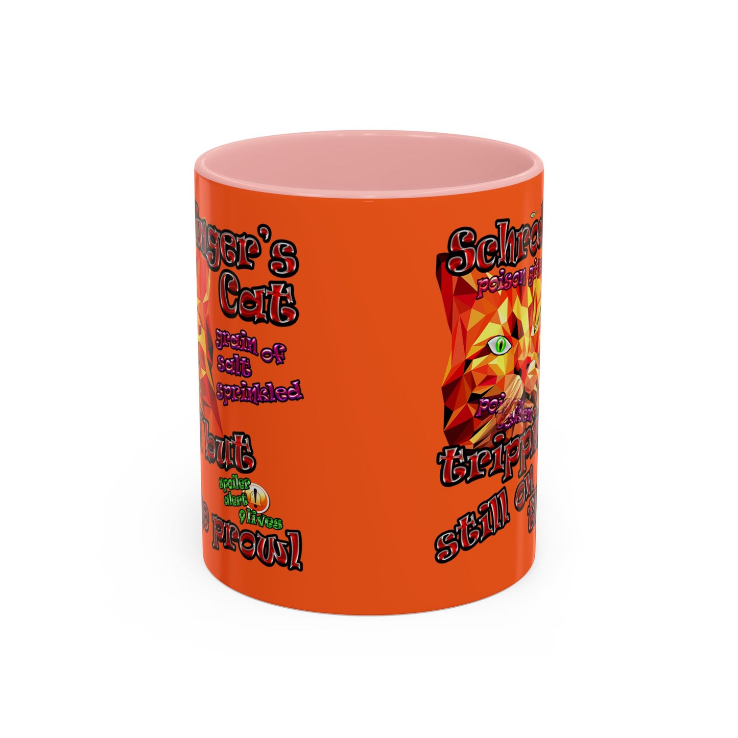 schrodinger's cat - Accent Mug (orange)