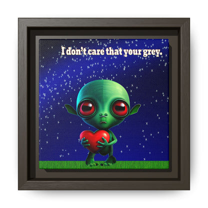 I don't care that your grey - framed canvas art ('snoops' background)