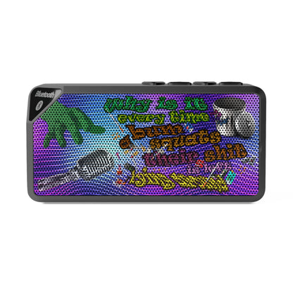 the bum's shit - Jabba Bluetooth Speaker (purple wave)
