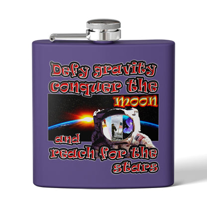 defy conquer reach - Stainless Steel Flask