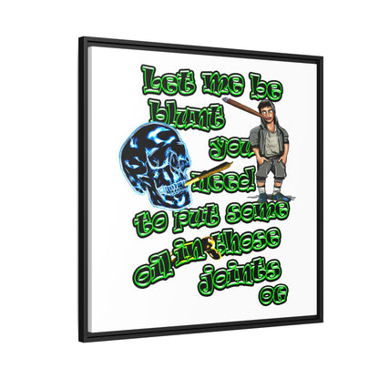 og - framed canvas art (white)