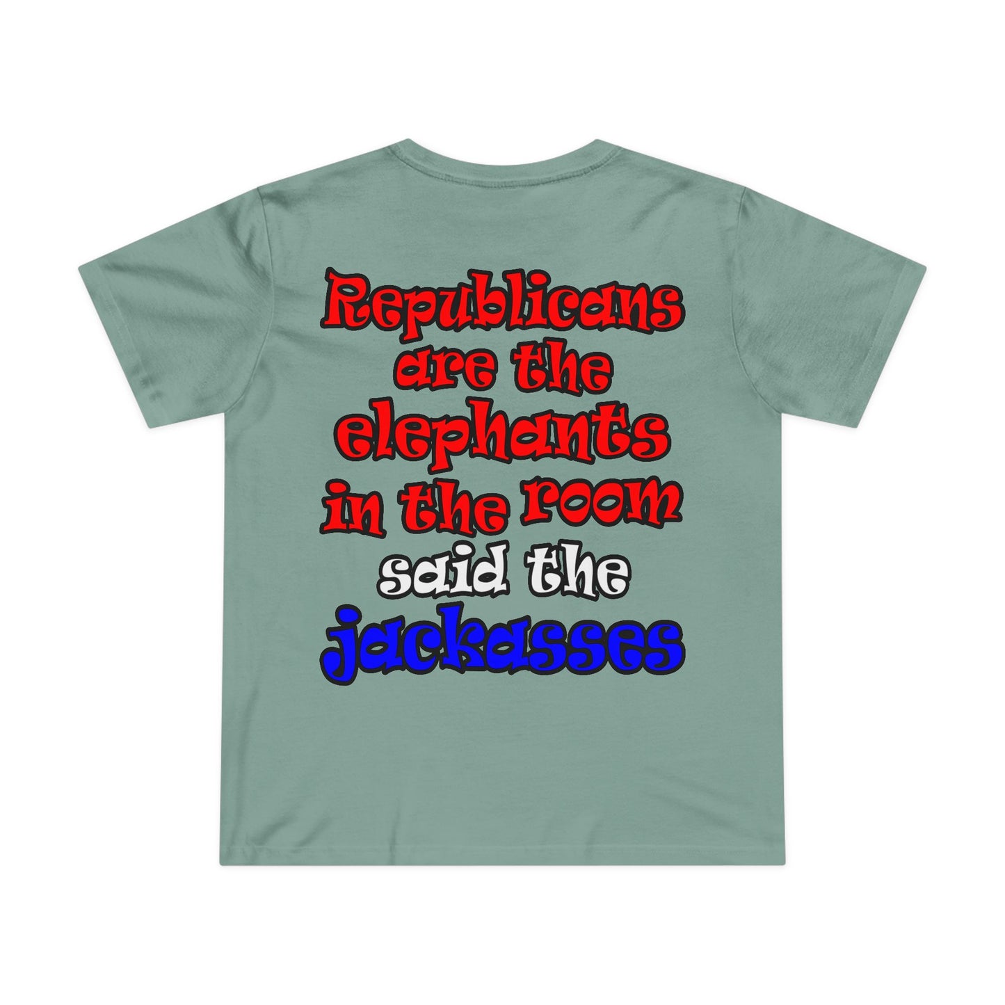 donkeys and elephants - Women’s Maple Tee