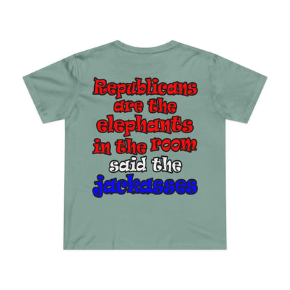 donkeys and elephants - Women’s Maple Tee