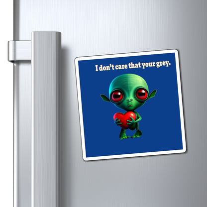 I don't care that your grey - Magnets - (dark blue)