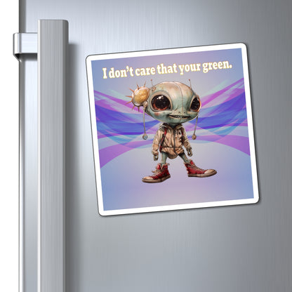I don't care that your green - Magnets - (light blue-pink wave)