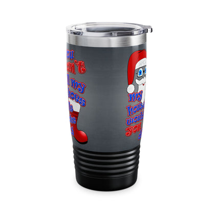 santa's shoes - Ringneck Tumbler, 20oz (grey-light grey)