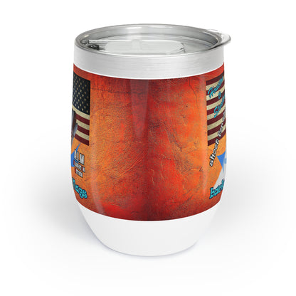 shoot for the stars - Chill Wine Tumbler (burnt orange)