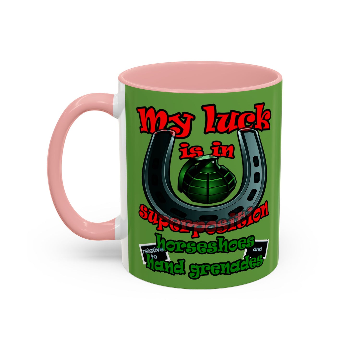 my luck - Accent Mug (green)