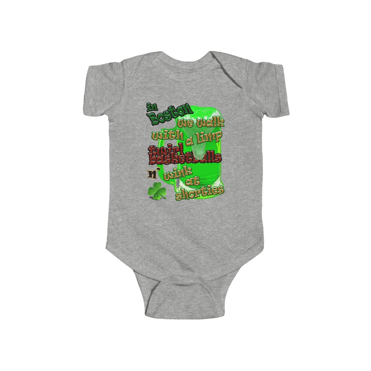 celtics logo - Infant Fine Jersey Bodysuit