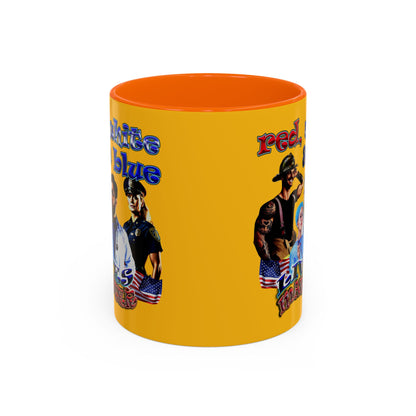 rw&b lives matter - Accent Mug (yellow)