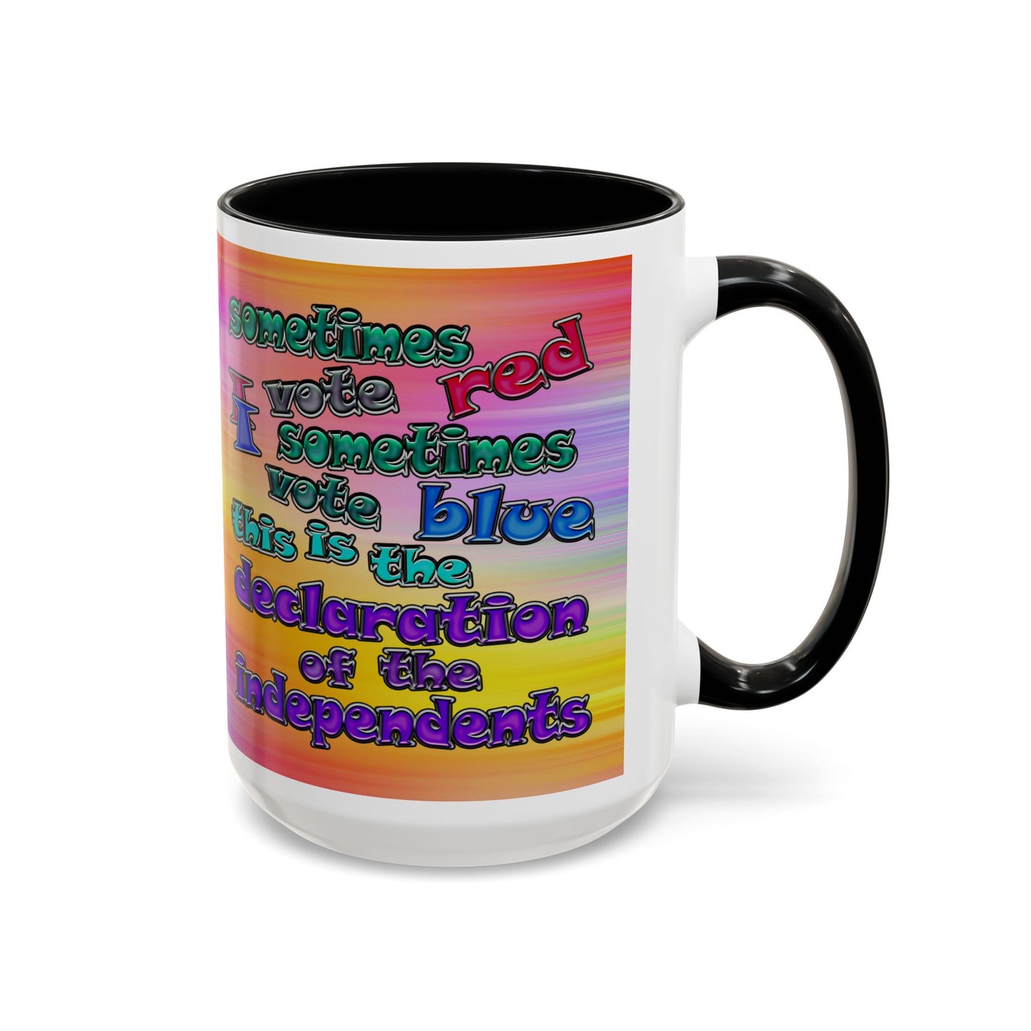 declaration of the independents - Accent Mug (color blur)