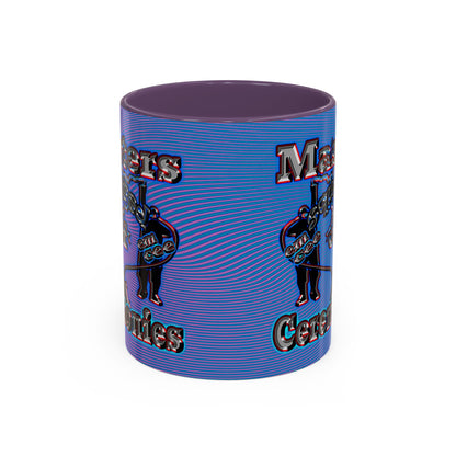 em cee squared - Accent Mug (light blue-purple wave)