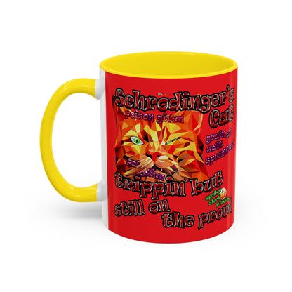 schrodinger's cat - Accent Mug (red)