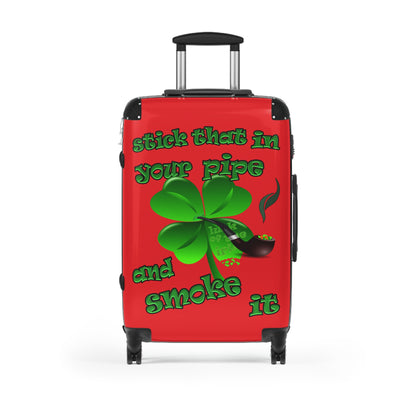stick that in your pipe and smoke it - Suitcase (red)